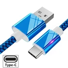 Нейлоновый кабель USB Type-C для быстрой зарядки и синхронизации данных, для Xiaomi REDMI note 7, K20 pro, Huawei P20 lite, P30, Honor 10, 9, V20