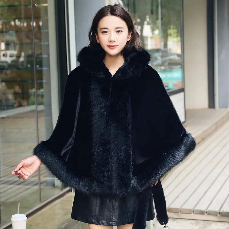 Autumn Winter Women Big size Long sleeves Mink rabbit hair Faux fur Coats New Fashion Warm Thicken Pockets Female Outwear C 626 | Женская