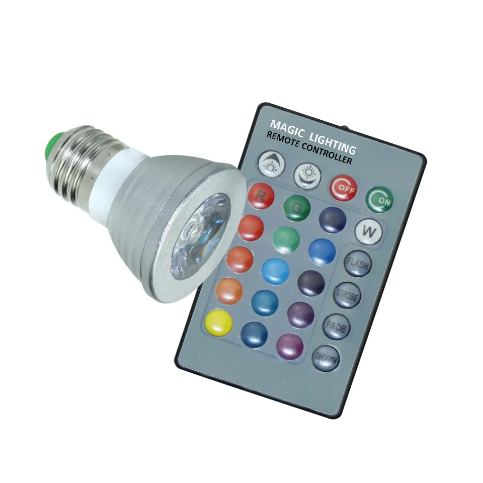 Светодиодный RGB светильник E27/GU10 16 цветов AC: 86 265 в MR16 DC:12 В|mr16 led spotlight|spotlight casemr16 110v |
