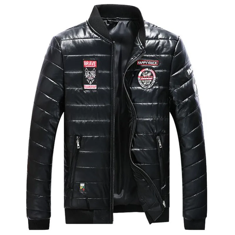 black Зимняя куртка пилота, мужская куртка размера плюс 6XL 7XL 8XL, ветровка, куртка-бомбер, мужская куртка для колледжа, теплое пальто, большой размер - Цвет: black