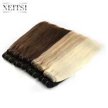Neitsi прямые человеческие волосы Remy для наращивания 1"-26" 100 г/шт. 1# 1B#2#3#4#6#60# P27/613# P18/613# Двойные вьющиеся волосы