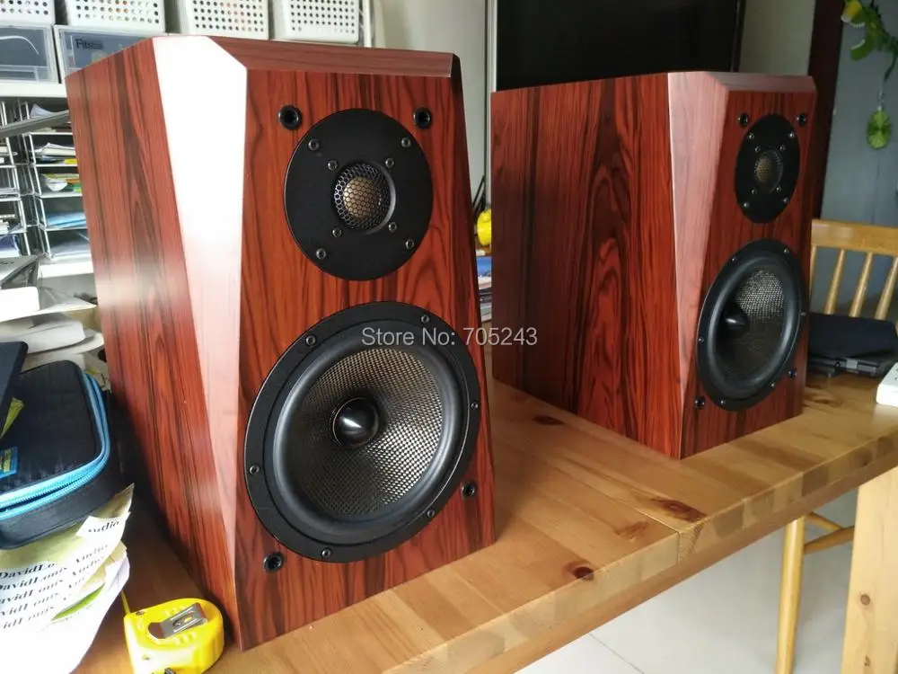 Пара 2 единицы melodavid аудио D6 6 5 дюймов/7 inch 1/2way boodshelft HIFI AV HIEND динамик | Электроника