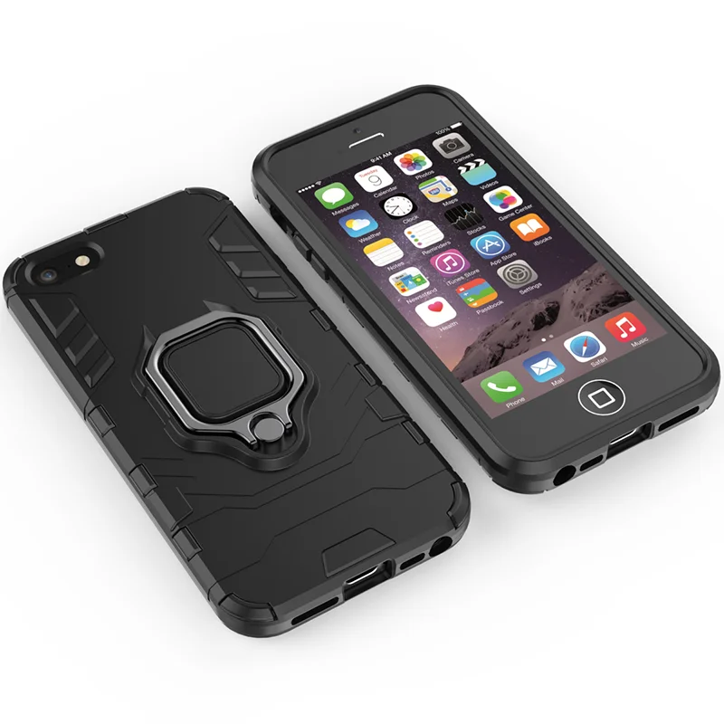 SemgCeKen кольцо на палец Броня чехол для iPhone 5 5S SE i s apple iphone5 Роскошный оригинальный