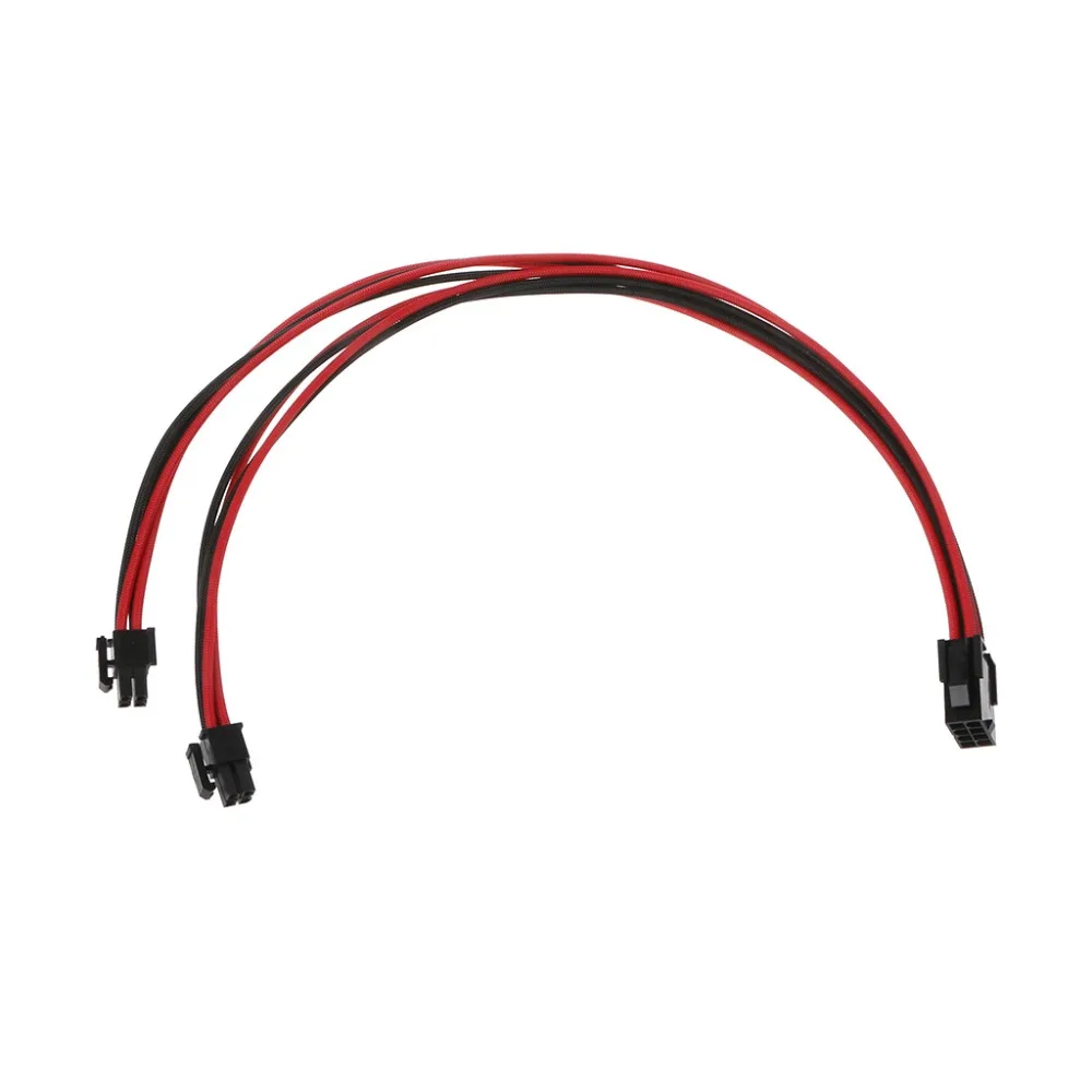 ЦП 8Pin ATX источник питания Женский к мужскому Удлинительный кабель черный красный
