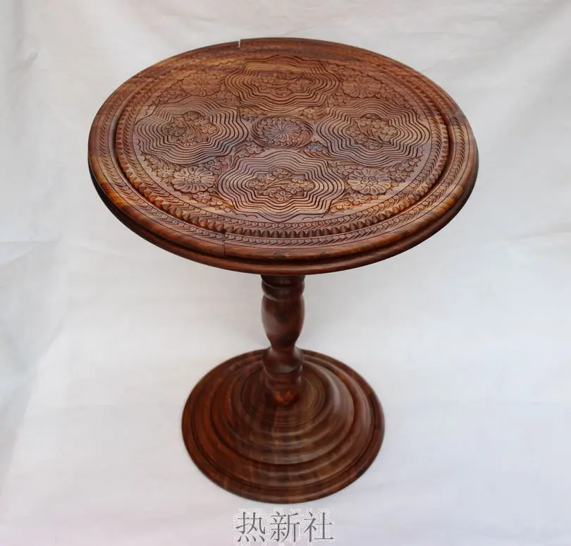 

Pakistan imported wooden table antique wood hand carved with basket coffee table coffee table