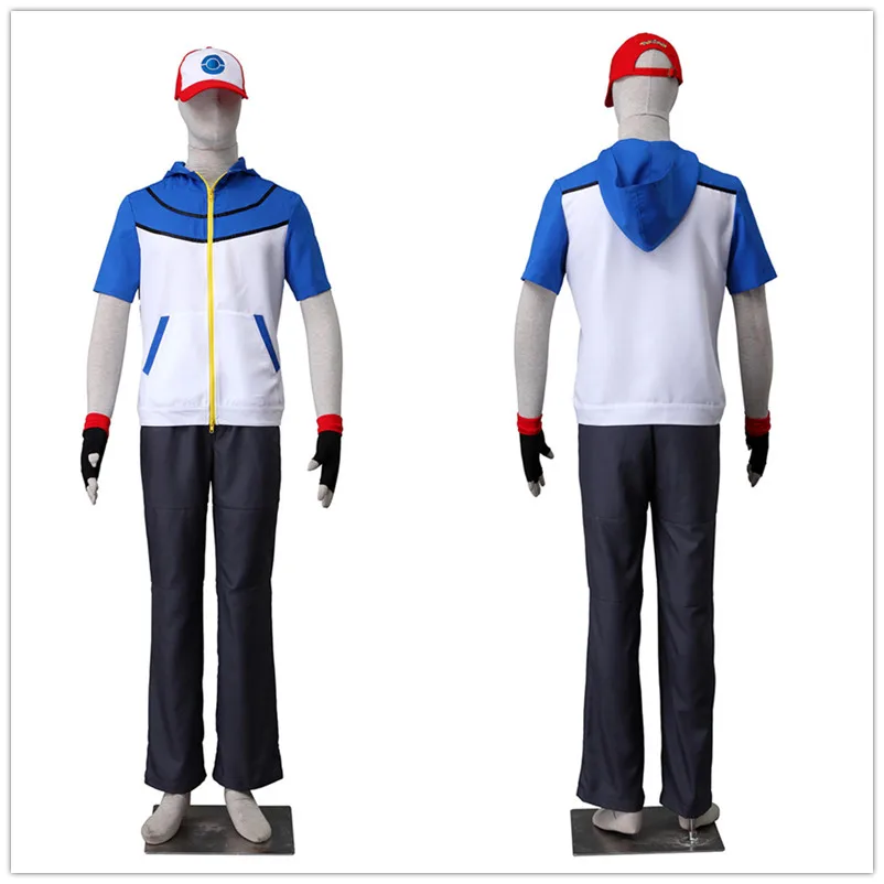 

Can be tailored Anime Pocket Monster Cosplay Ash Ketchum 4th generation Man Woman Halloween Cosplay Costume S-3XL