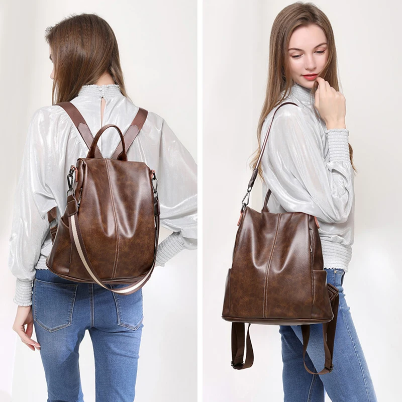 POMELOS роскошный женский рюкзак из искусственной кожи с защитой от кражи для