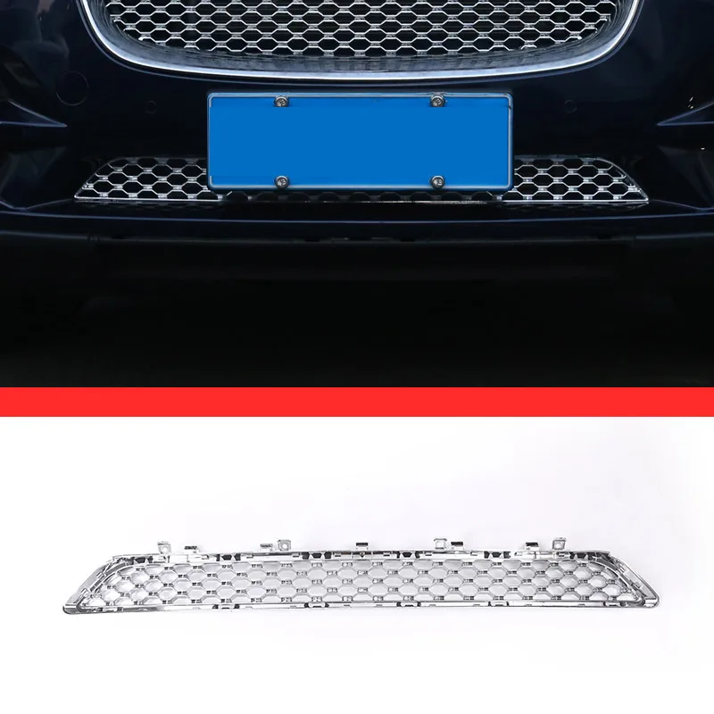 Silver ABS передняя решетка отделка автомобиля Стайлинг для Jaguar F-Pace f pace X761 1 шт - Цвет: Silver