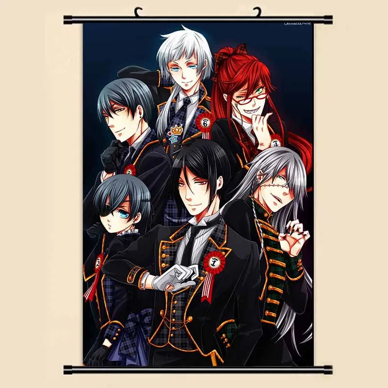 5 Аниме Манга Kuroshitsuji Черный дворецкий Ciel настенные свитки живопись 40x60 картина обои наклейки плакат 001 - Цвет: 5