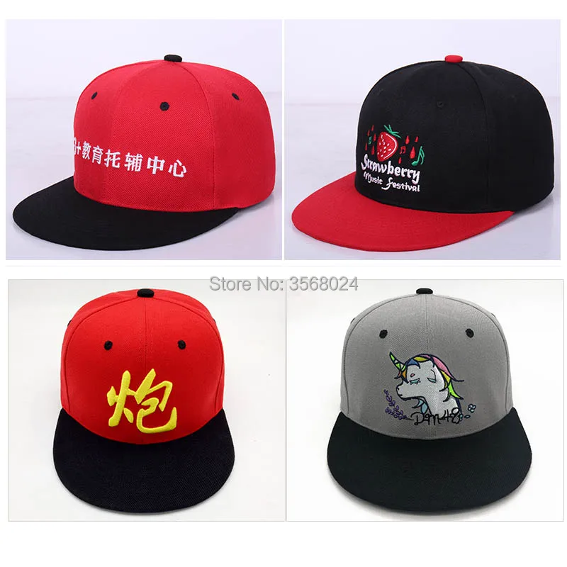 10 шт./партия с фабрики хип-хоп кепки Snapback с логотипом на заказ/с плоскими полями Хип-Хоп Кепка унисекс с плоскими полями регулируемый размер