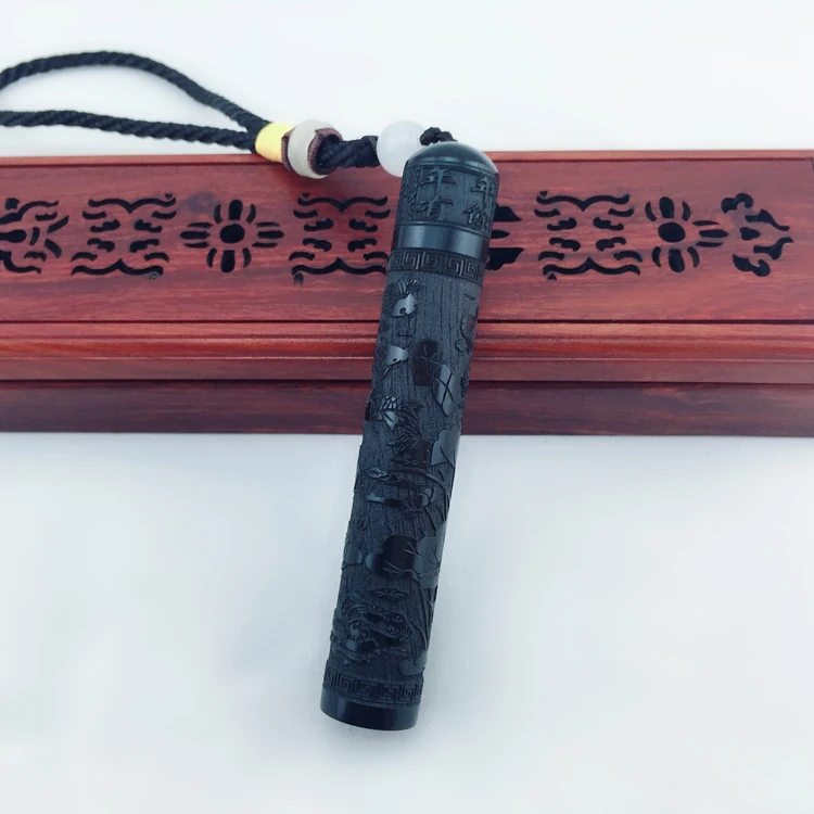 Черный сандаловое дерево usb зарядка дующий воздух Интеллектуальный ветрозащитный Резьба по дереву винтажная Индукционная Зажигалка для прикуривателя легко носить с собой
