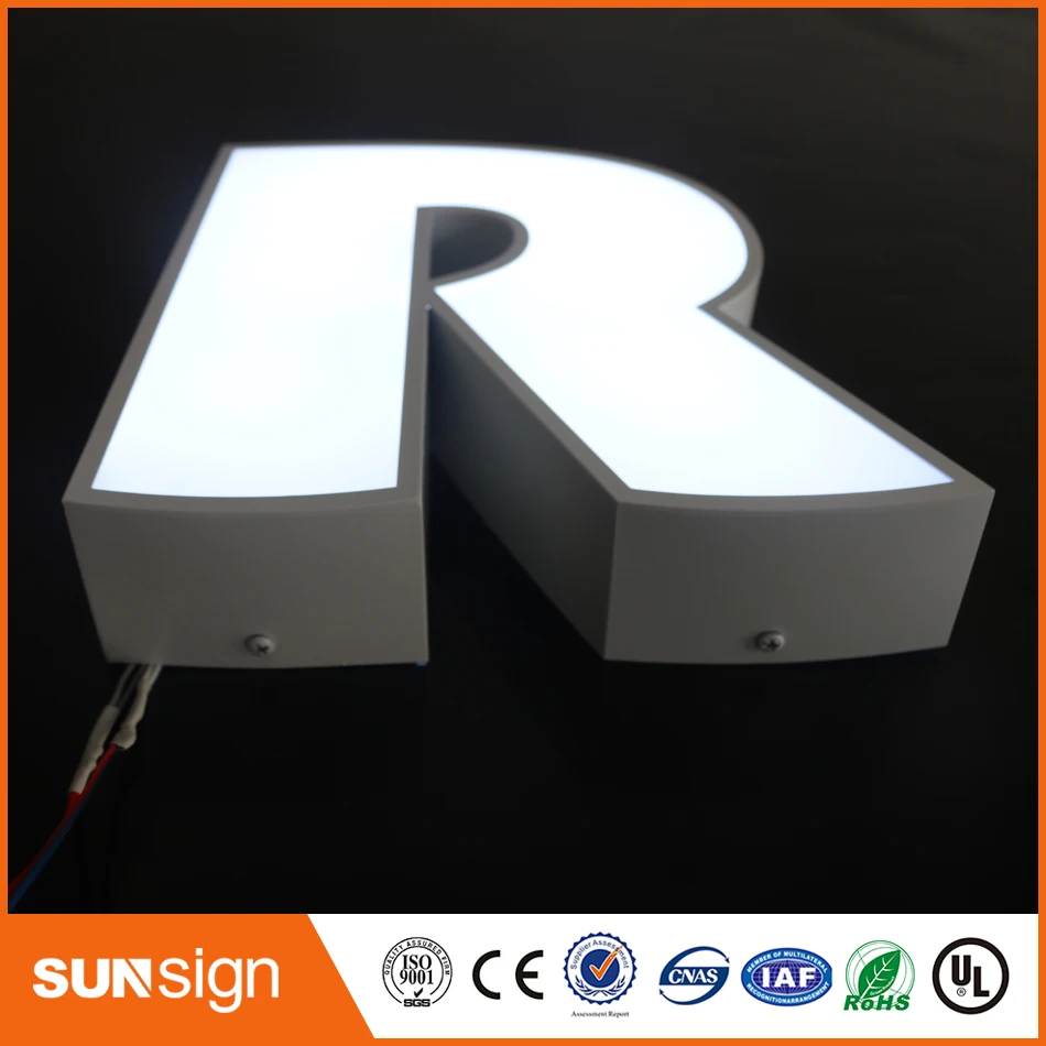 led letter sign, acrylic led channel letter, outdoor/indoor led logo