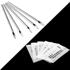 10 шт., профессиональная Тройная скошенная медицинская хирургическая стальная игла для пирсинга тела, иглы для татуировки 14 г 16 г 18 г 20 г