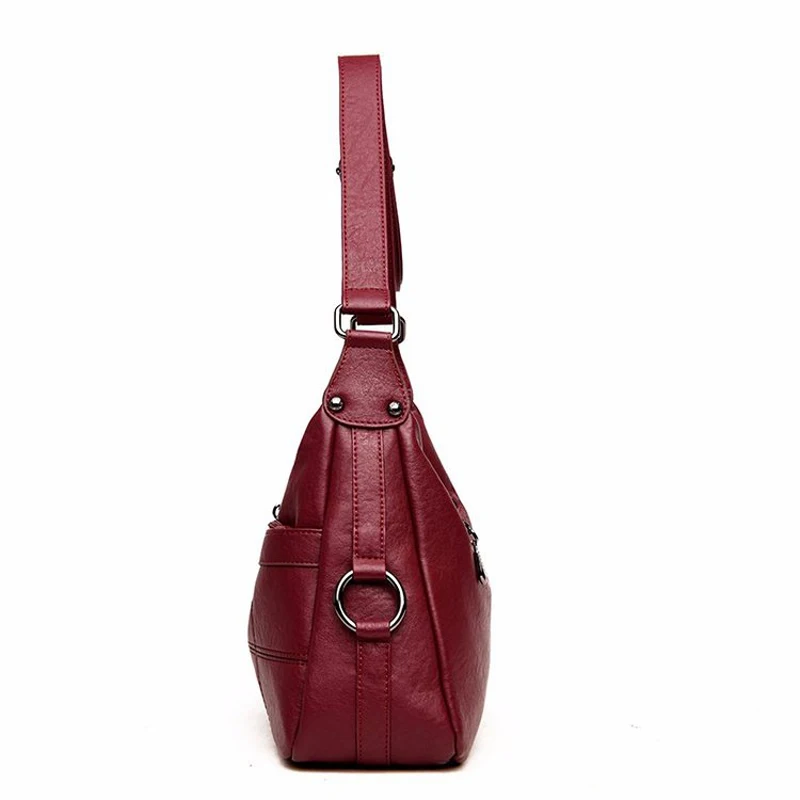 Bonsacchic красная сумка Сумки Для женщин известных брендов овчины из кожи для на