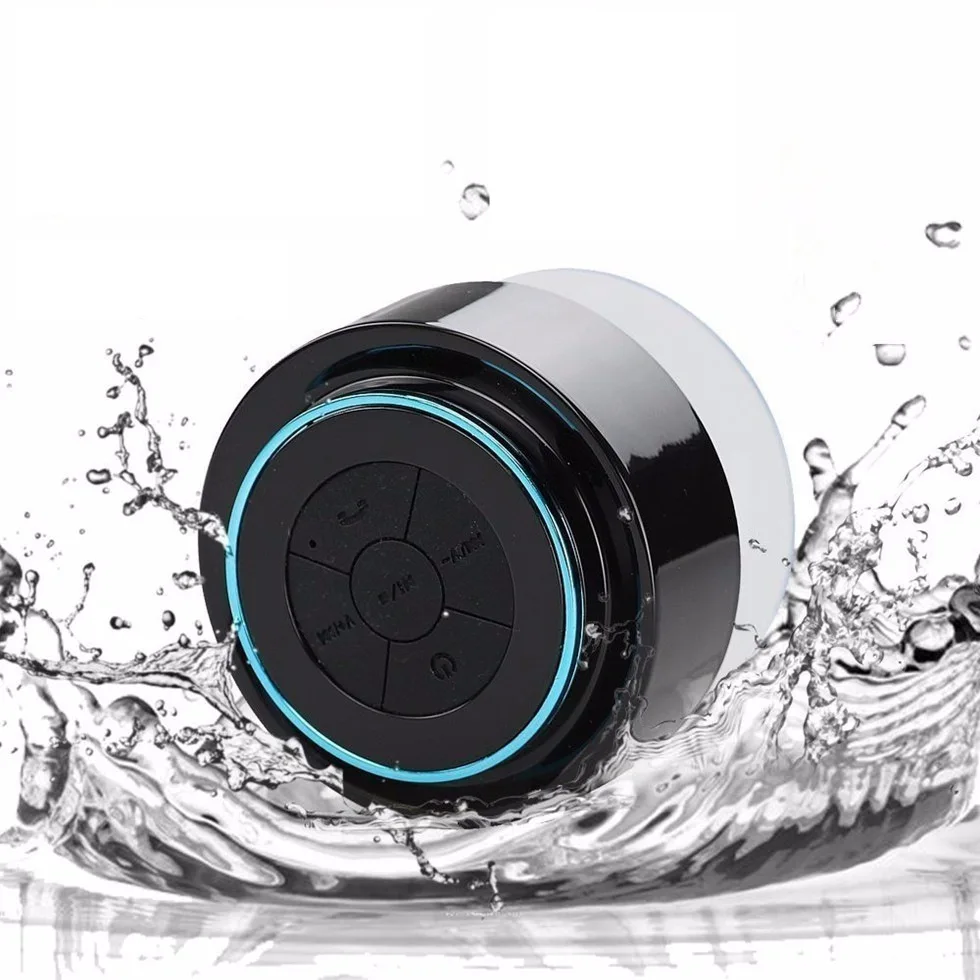Водонепроницаемый bluetooth спикер Душ Ванна Sucker присоски Портативный активный