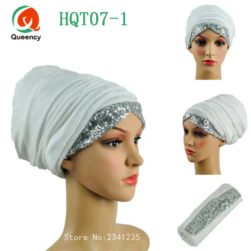 Модный бархатный тюрбан разноцветный с блестками в африканском стиле женский