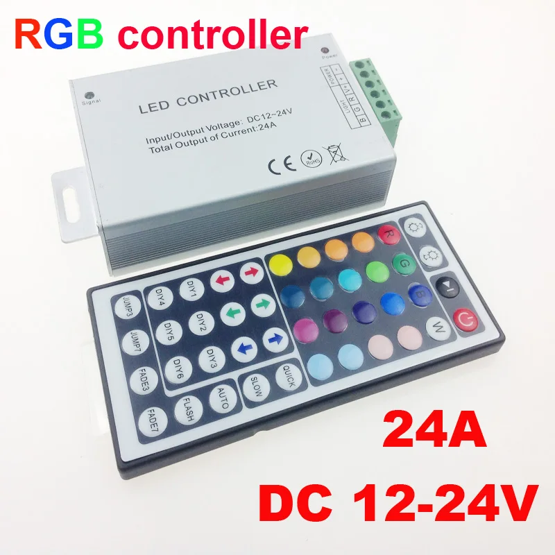 24A 44 клавиши ИК пульт дистанционного управления RGB led контроллер пластик +