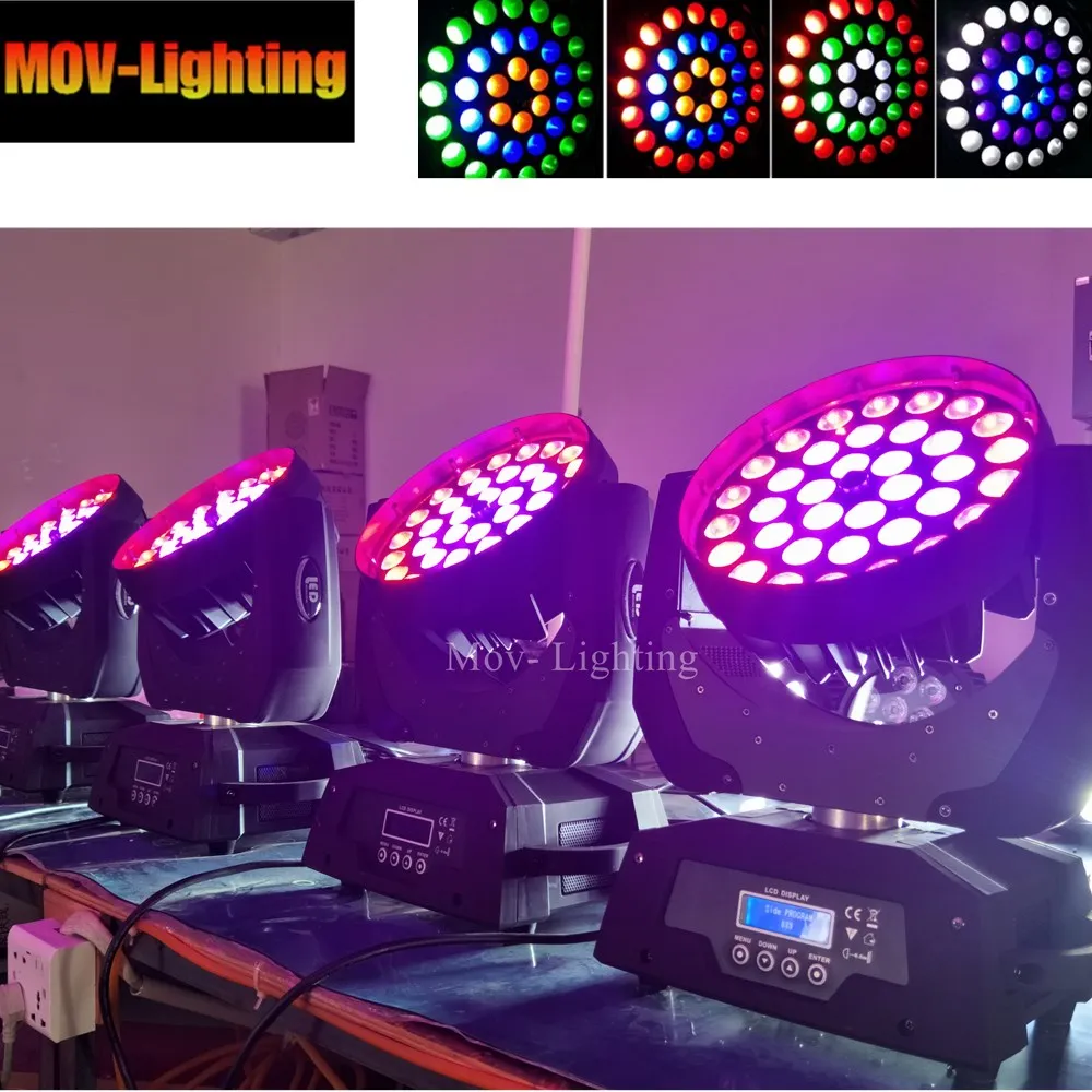 4 unit 36x18W RGBW Led Moving Head Light Mini Bee Eye/Hawk Eye | Освещение