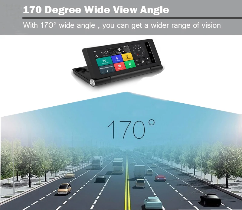 Автомобильный видеорегистратор Cemicen 7 дюймов, 4G, Wifi, ADAS, Dash камера, Android 5,1, Full HD, 1080 P, gps навигация, видео рекордер, Bluetooth, двойной объектив, видеорегистратор