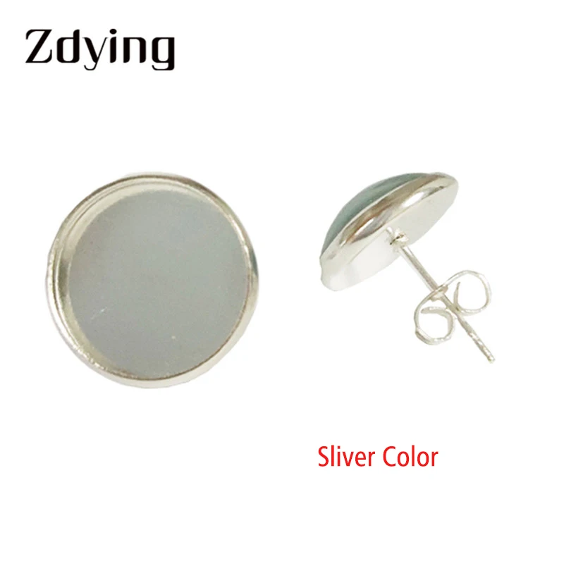 Модные серьги-гвоздики с изображением дикого волка Кабошон Из Белого Волка из