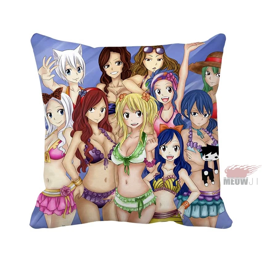 Мягкий классный Чехол Подушка с изображением сказочного хвоста из аниме разных