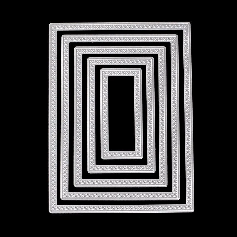 Прямоугольные сшитые штампы для шитья и высечки скрапбукинга тиснения металла