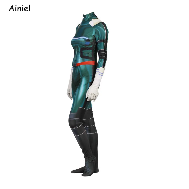 Аниме Мой герой Academy Косплей Midoriya Izuko Deku костюмы парик мужчины женщины zentai боди костюм костюмы на Хэллоуин для детей и взрослых