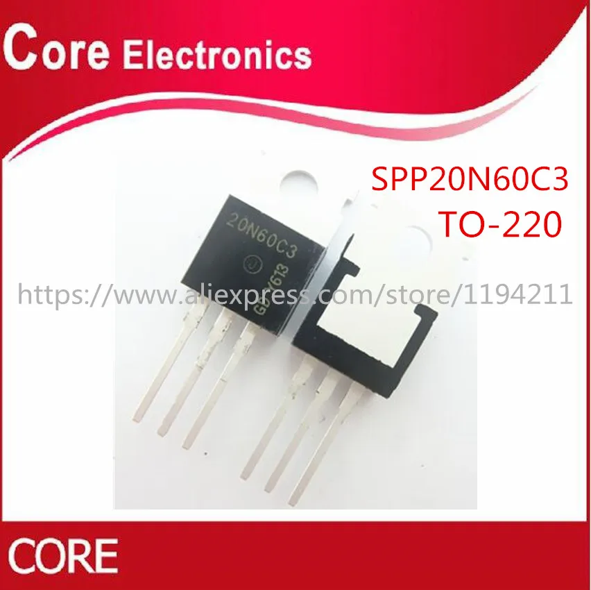 100 шт./лот SPP20N60C3 20N60C3 SPP20N60 220 Новый|Интегральные схемы| |
