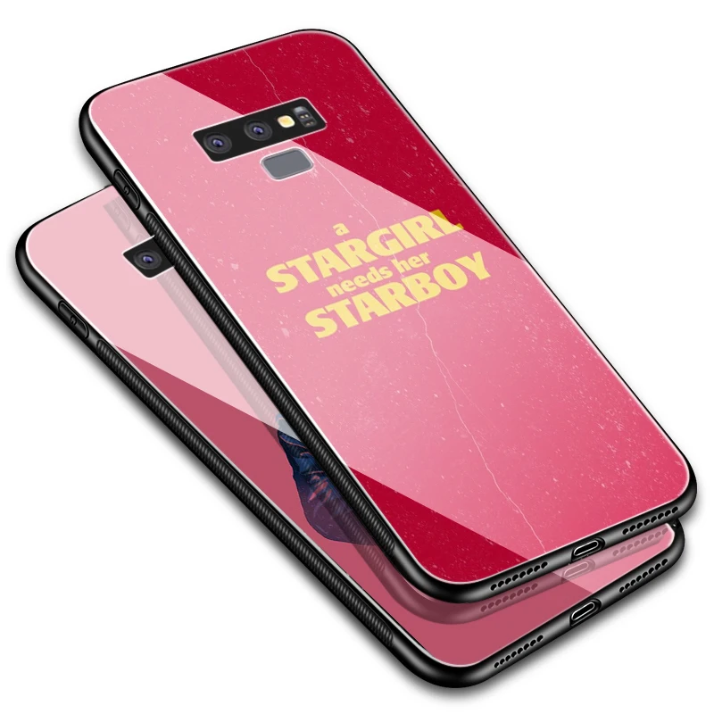 Стеклянный ТПУ чехол Lavaza The Weeknd Starboy для Samsung Note 8 9 S7 S8 S9 S10 A10 A20 A30 A40 A50 A60 A70 Edge Plus |