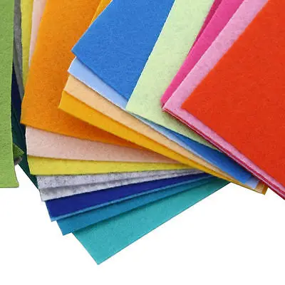 Новые 40 шт радужные красочные войлочные листы DIY ремесло полиэстер полушерстяная