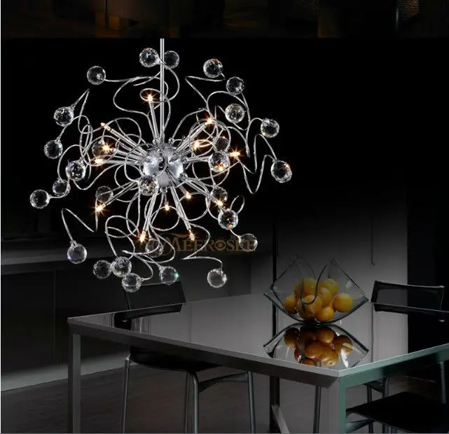 Подвесная лампа с цветами K9 кристаллами G4 | Лампы и освещение