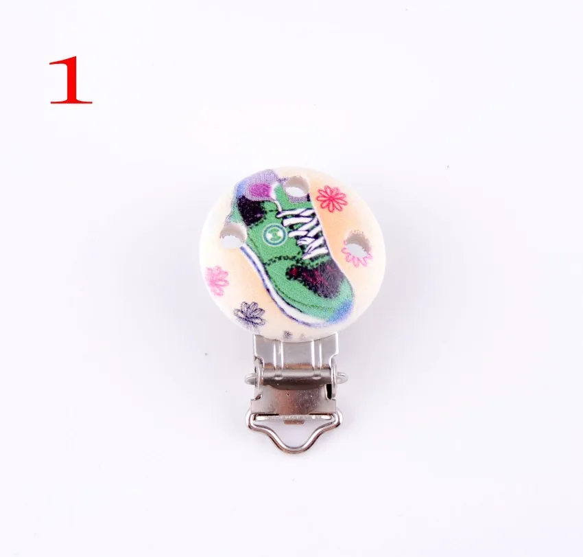 1Pcs(5 Colors Can Choose)Metal Shoes Suspender Trousers Pacifier Clips With Plastic Wood Craft Sewing Tool 45x30mm D2992-5 | Дом и сад