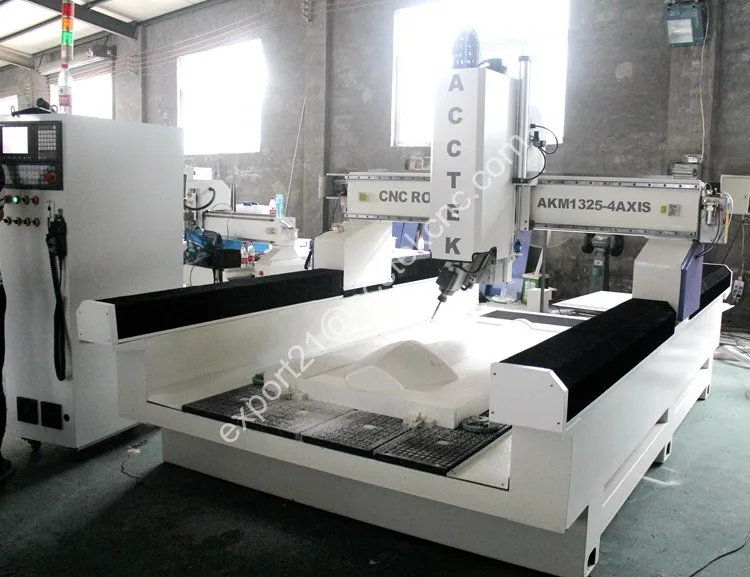 Цена со скидкой Цзинань cnc 1325 4 оси Cnc маршрутизатор деревянный гравировальный
