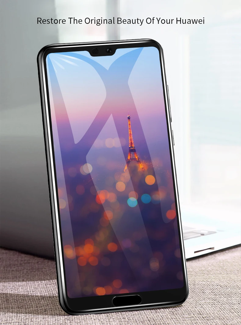 LUPHIE 5D полное клеевое покрытие из закаленного стекла для huawei P20 Pro P20 Lite Защитное стекло для экрана для huawei mate 10 Pro стеклянная пленка