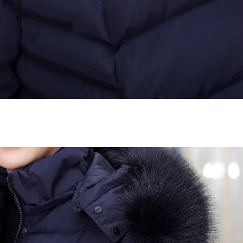 Зимняя куртка женская 2020 зимнее пальто Длинная парка роскошное с меховым