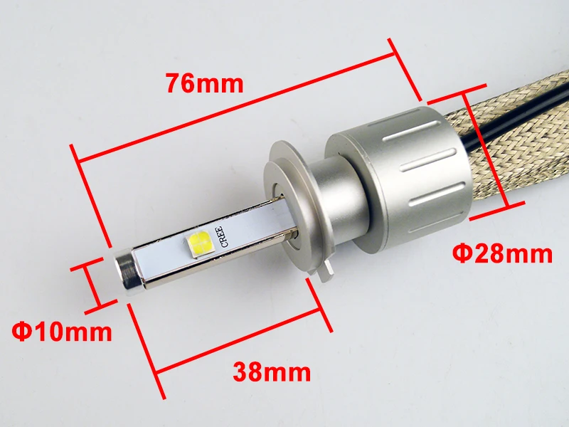 Hipppcron 2*40 Вт 80 Вт H1 H4 H7 H8 H9 H11 9005 9006 светодиодный фонарь XHP50 9600LM 12 V-24 V комплект все в одном 6000K белые Автомобильные фары(1 комплект