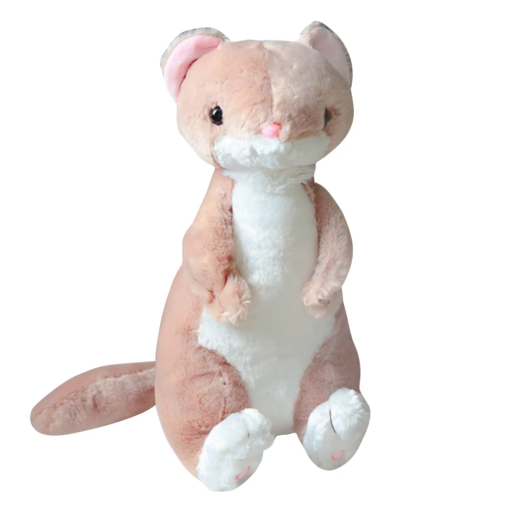 Новый креативный мультяшный милый хорек сидящая позиция кукла плюшевая детский