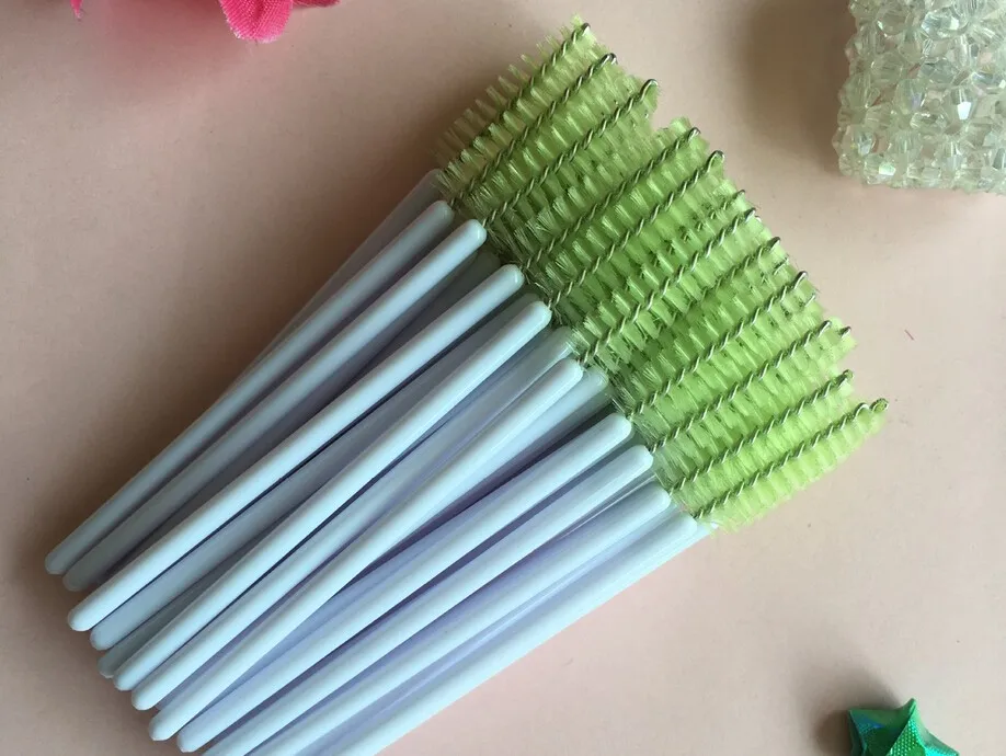 100 шт Косметика Кисть из синтетического волокна одноразовые щеточки с тушью для