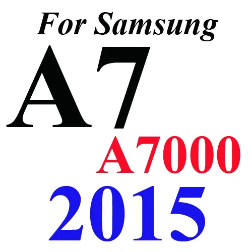 For A7 2015 Закаленное Стекло для samsung Galaxy S6 S5 S4 S3 Grand Prime J5 A5 A3 A7 J3 J7 J1 Экран Защитная крышка Стекло пленка - Цвет: For A7 2015
