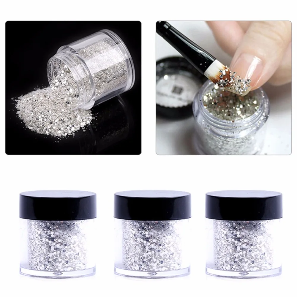10 мл/коробка блестки для ногтей|nail glitter|nail art glittermixed glitter |