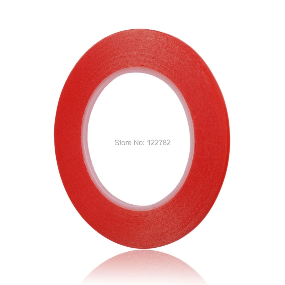 3 мм * 25 м высокопрочная акриловая гелевая клейкая двухсторонняя лента Красная