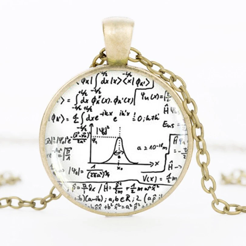Математическое уравнение ожерелье математические формулы ювелирные изделия