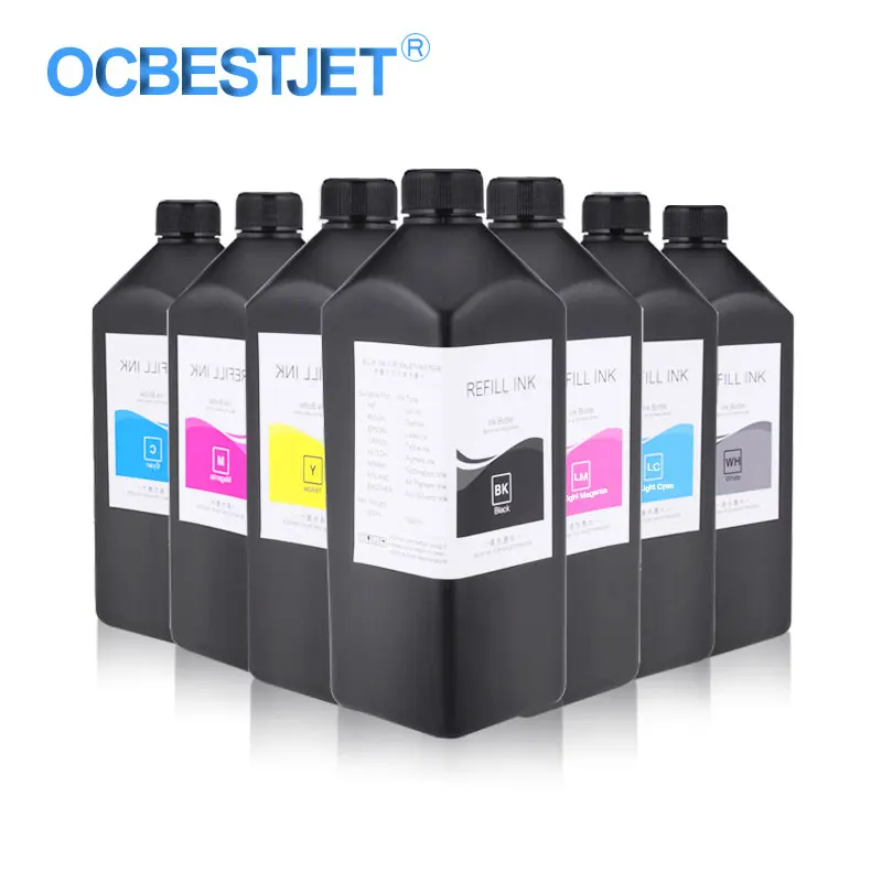 1000 мл/бутылка светодиодный УФ чернила для Epson L800 L805 L1800 R290 R330 1390 1400 1500 4800 Вт 4880 7800 7880 УФ принтер чернила УФ чернила для Epson