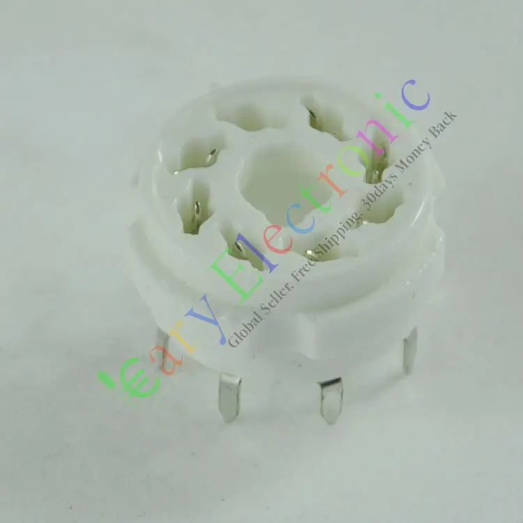Опт и розница 20 шт 8PIN PCB крепление Серебряная керамика вакуумная трубка розетка 6L6