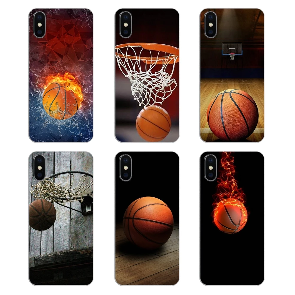 basketball ball Fire water Print For Samsung Galaxy Note 8 9 S9 S10 A8 A9 Star Lite Plus A6S A9S Soft Transparent Shell Covers |