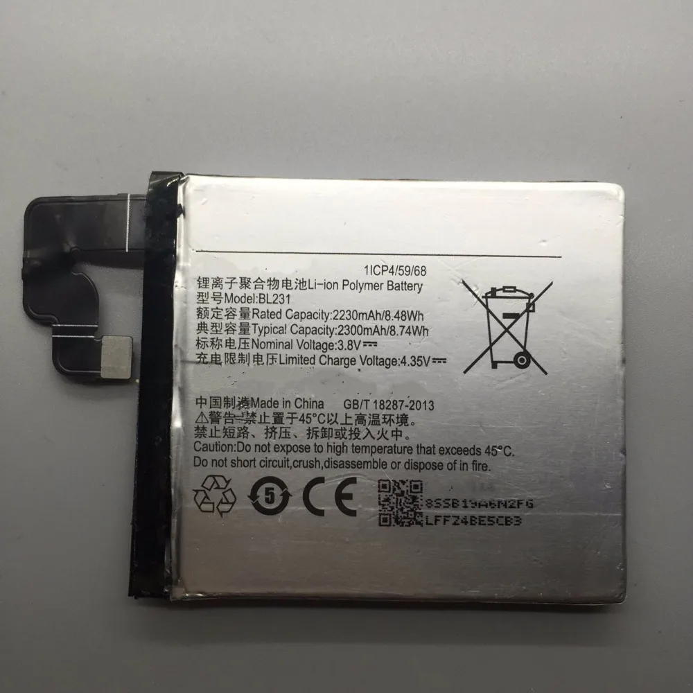 Новый оригинал для Lenovo X2 Замена батареи 2300Mah Li Ion BL231 VIBE S90 S90u|Аккумуляторы