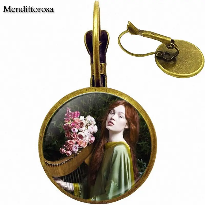 Luxury Brand Jewelry With Glass Cabochon For Women Men Party Roman Goddess of Flowers | Украшения и аксессуары