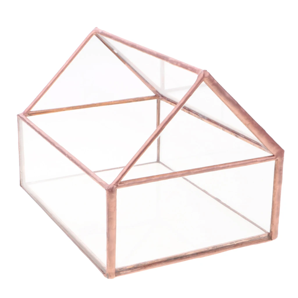Glass House Terrarium Container Geometric Succulent Planter Wedding Card Box Decor | Дом и сад