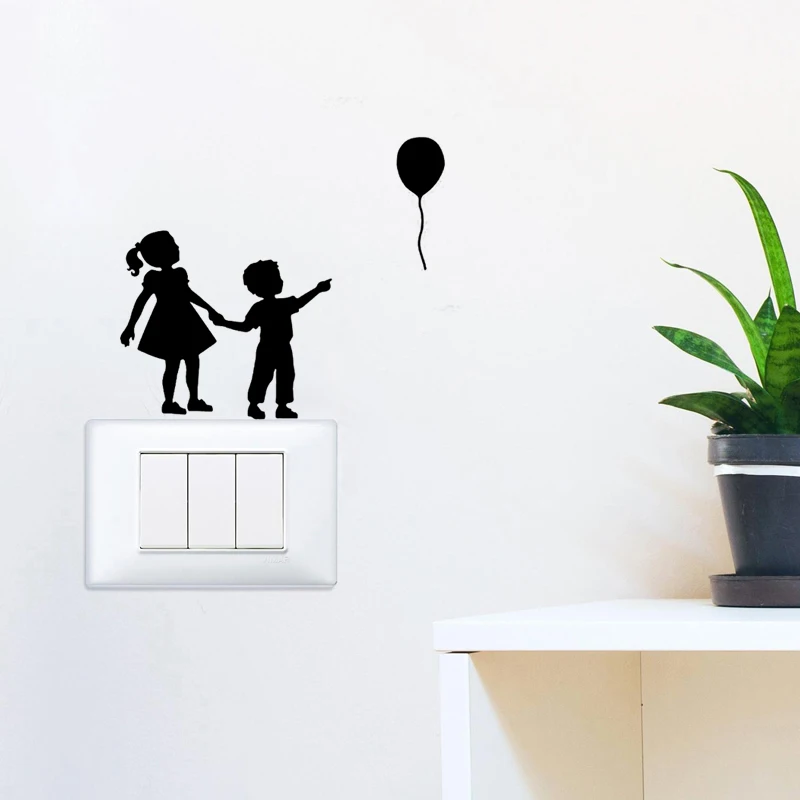 Виниловые декоративные настенные Стикеры с переключателем для детской комнаты и