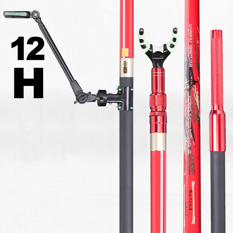 Регулируемый телескопический рыболовный держатель 3 м 4 3/4 секций алюминиевая